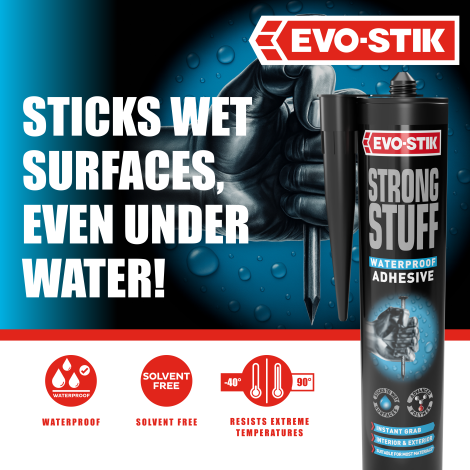 EVO-STIK Strong Stuff Waterproof Adhesive - Features & Benefits 1
