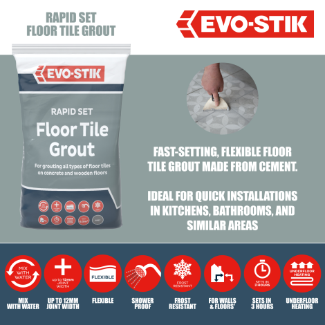 EVO-STIK Rapid Set Floor Tile Grout