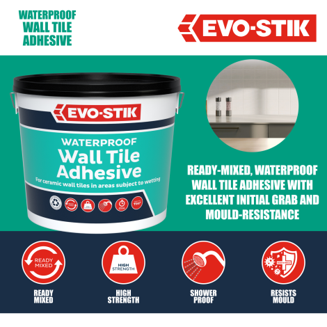 EVO-STIK Waterproof Wall Tile Adhesive - Benefits