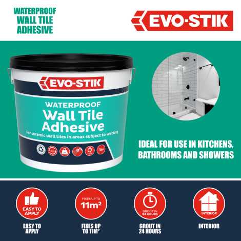 EVO-STIK Waterproof Wall Tile Adhesive - More USPs