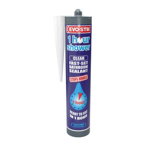 EVO-STIK 1 Hour Shower Bathroom Sealant Clear