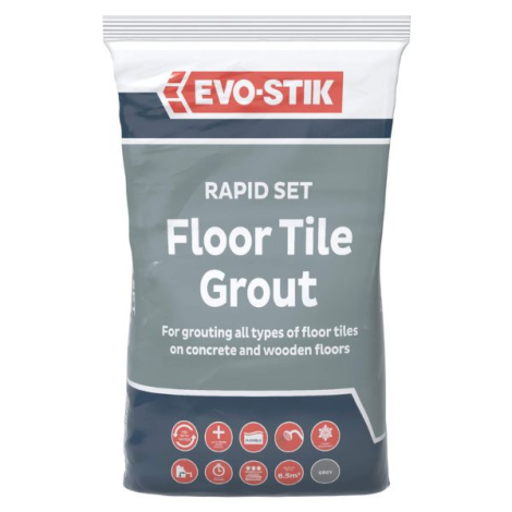 EVO-STIK Wood & Concrete Floor Tile Adhesive & Grout Grey