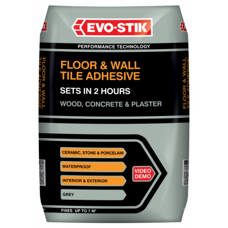Evo Stik Diy Website Floor Wall Tile Adhesive Fast Set For Wood Concrete Plaster