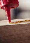 Applying EVO-STIK wood adhesive to a timber joint
