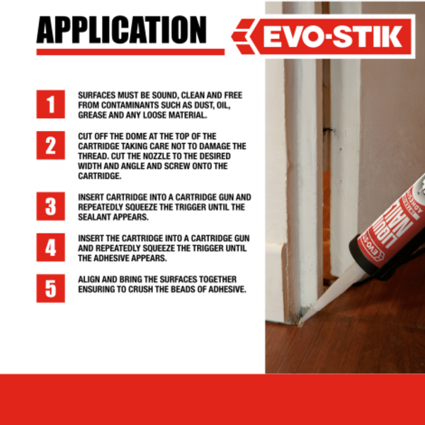 evo stik diy uk liquid nails interior product image