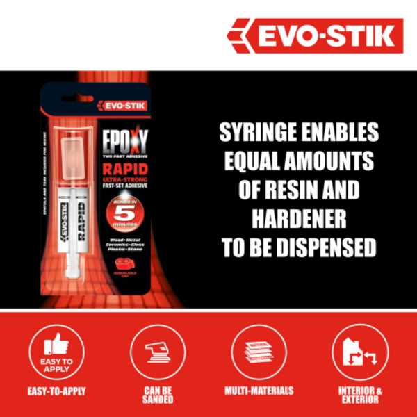 evostik uk epoxy rapid syringe product image