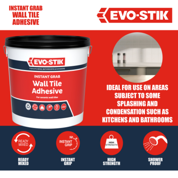 evostik uk instant grab wall tile adhesive product image
