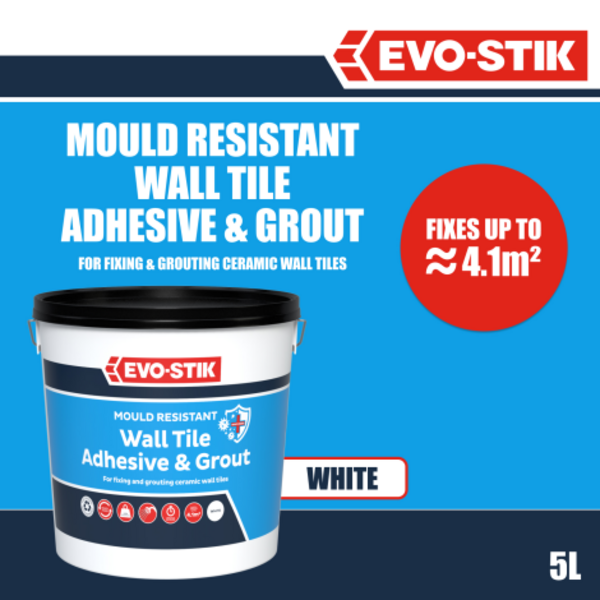 evostik uk mould resistant wall adhesive grout product image