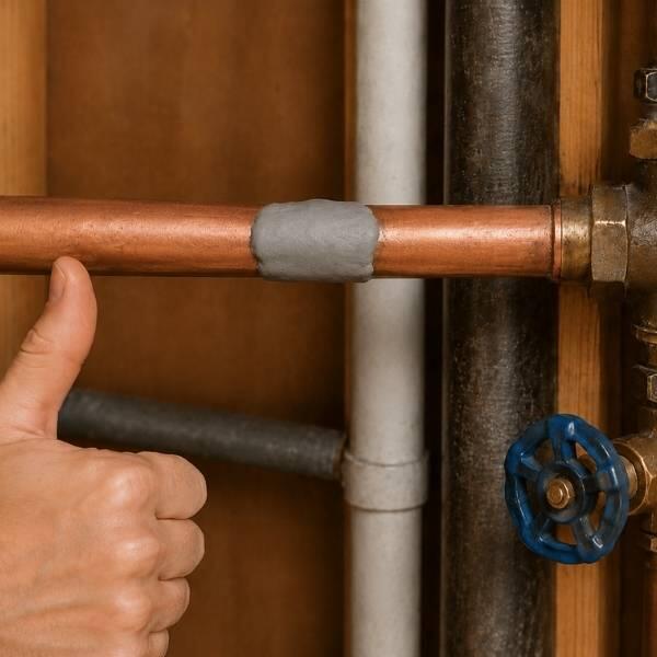 UK How to fix leaking metal pipes step 6
