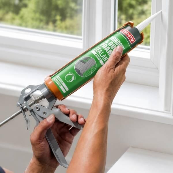UK How to seal a window frame step 2
