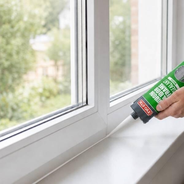 UK How to seal a window frame step 3