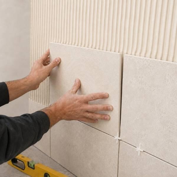 UK How to tile a wall using ready step 4