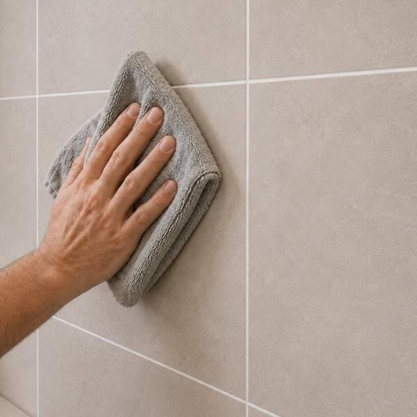 UK How to tile a wall using ready step 8